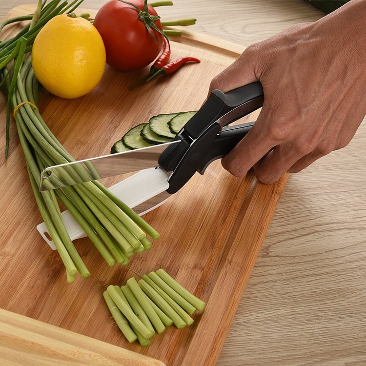 Multifunctional Vegetable Chopping Board Scissors - Image 3