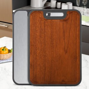 Double-sided solid wood cutting board