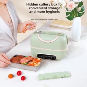 Portable Electric Lunch Box Cooking Steaming Insulation