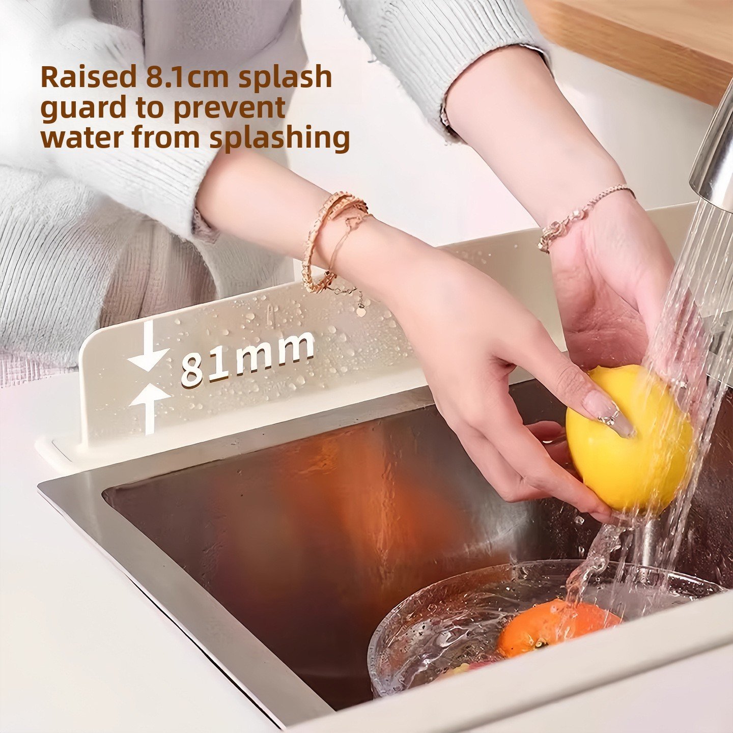 Silicone Sink Splash Guard Water Barrier - Image 2